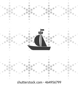 Sailfish boat icon.