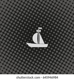 Sailfish boat icon.