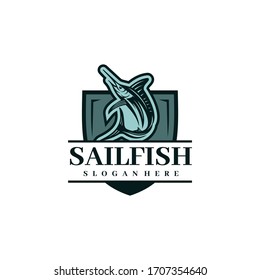 Sailfish Logo Design. Awesome Sailfish Logo. Sailfish Logotype.