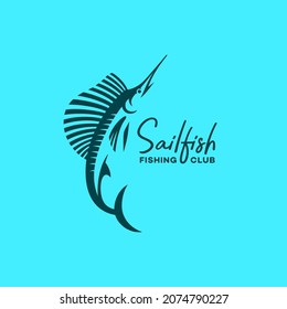 Sailfish Logo Design Template. Vector Illustration.