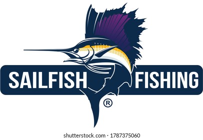 Sailfish Logo Template. Great Sailfish jumping out of the water. create for sailfish fishing activity. 