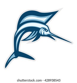 Sailfish sport logo template