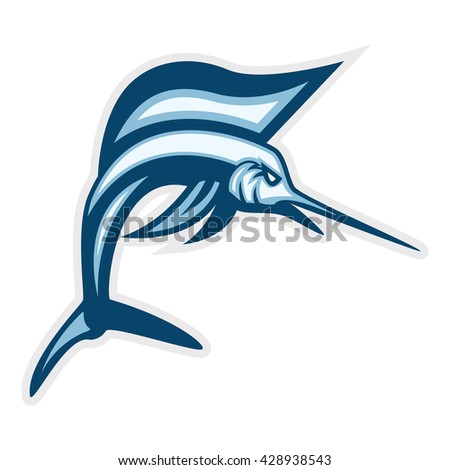 Sailfish sport logo template
