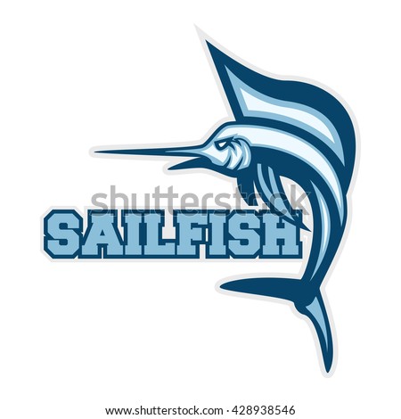 Sailfish sport logo template