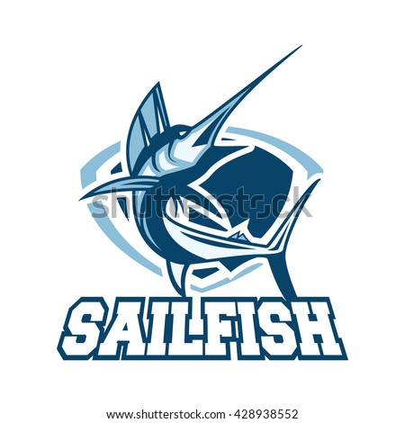 Sailfish sport logo template