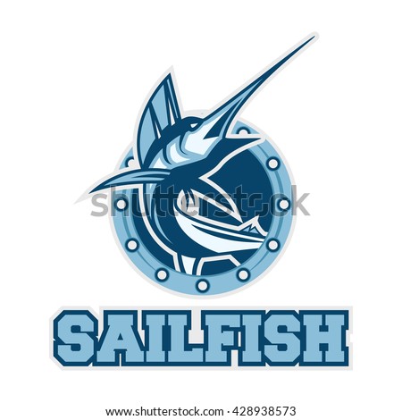 Sailfish sport logo template