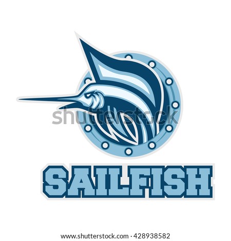 Sailfish sport logo template