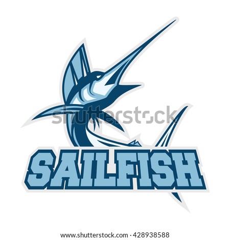 Sailfish sport logo template