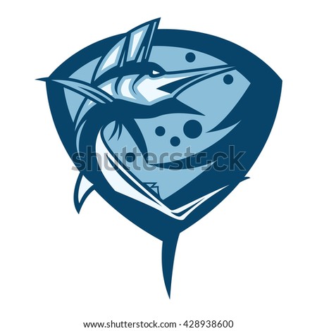 Sailfish sport logo template