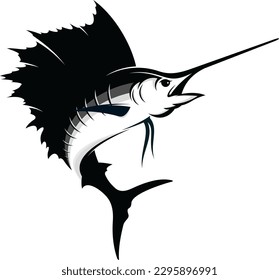 SAILFISH SWORD MARLIN VECTOR FOR FISHING LOGO COMPANY