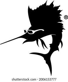 sailfish vector for fishing logo company