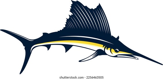 sailfish vector for fishing logo company