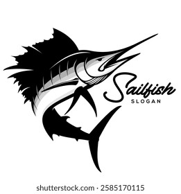 SAILFISH VECTOR FOR FISHING LOGO COMPANY