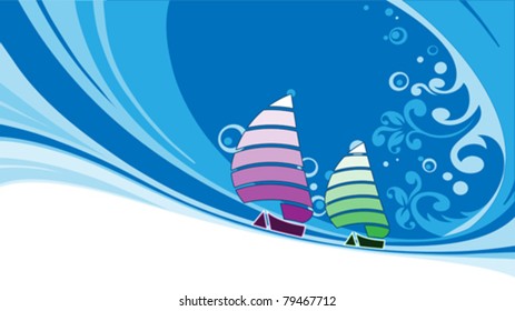 Sailing background