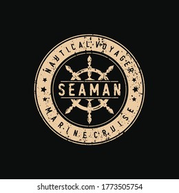 sailing badge label, emblem and logo