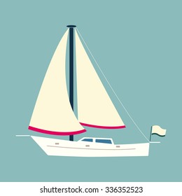 Sailing Boat (flat Style)