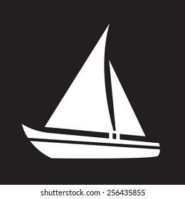 Sailing boat icon