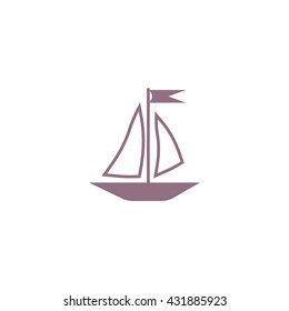 sailing boat, icon