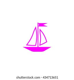 sailing boat, icon