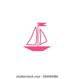 sailing boat, icon