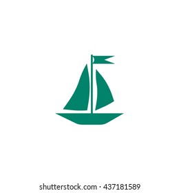 sailing boat, icon