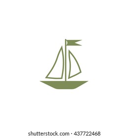 sailing boat, icon