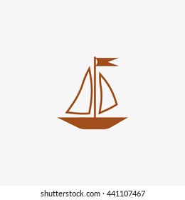 sailing boat, icon