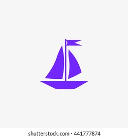 sailing boat, icon