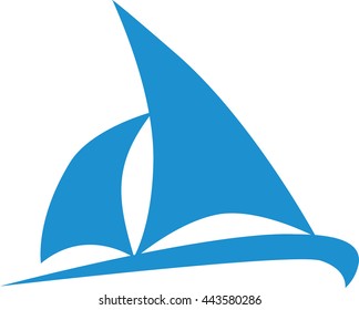 Sailing boat icon