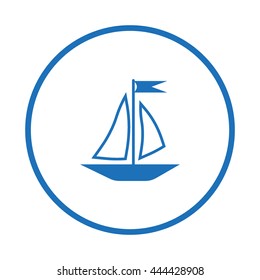 sailing boat, icon