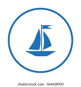 sailing boat, icon