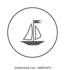 sailing boat, icon