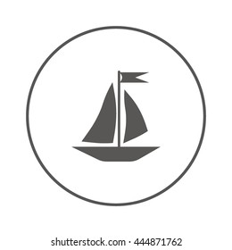 sailing boat, icon