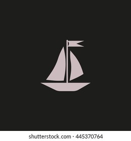 sailing boat, icon
