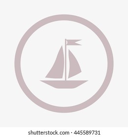 sailing boat, icon