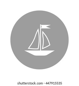 sailing boat, icon