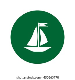 sailing boat, icon