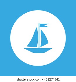 sailing boat, icon