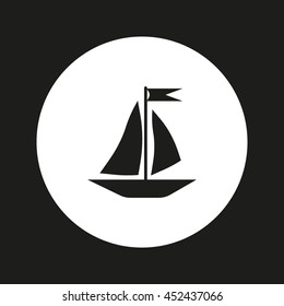 sailing boat, icon