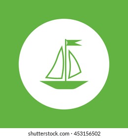 sailing boat, icon