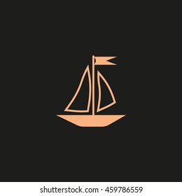 sailing boat, icon