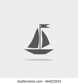 sailing boat, icon