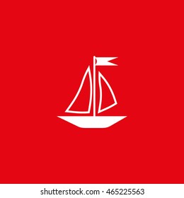 sailing boat, icon
