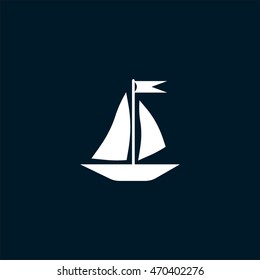 sailing boat, icon
