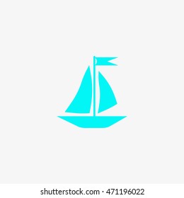 sailing boat, icon