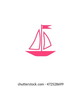 sailing boat, icon