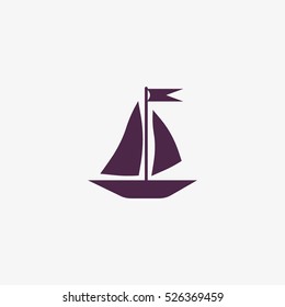 sailing boat, icon