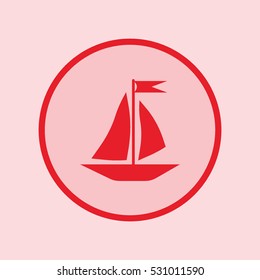sailing boat, icon