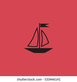 sailing boat, icon