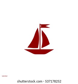 sailing boat, icon